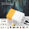 b4baf7e2aaf480eb YG300 MINI Projector Portable Home Theater Smart TV Laser Beamer 3D Cinema LED Videoprojector for 4k 1080P Movie Via HD Port