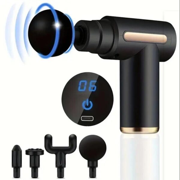 Mini Muscle Massage Gun Protable Deep Handheld Percussion Massager For Body Back And Neck Leg