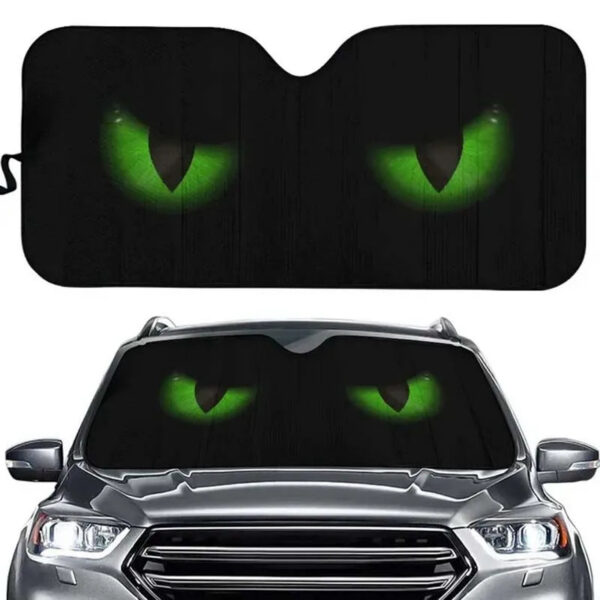 Car Solar Protection Cartoon Big Eyes Heated Windshield Sunshade Car Window Windscreen Cover Sun Shade Auto Sun Visor