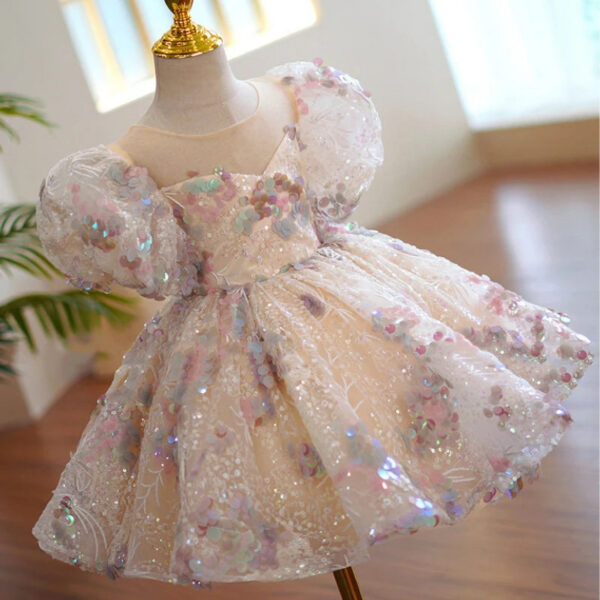 b4dc61c868b1fc94 Children Evening Dresses for Girls 3 12 14 Years Kids Birthday Party 2023 Fluffy Ball Gown Wedding Prom Formal Lace Dress