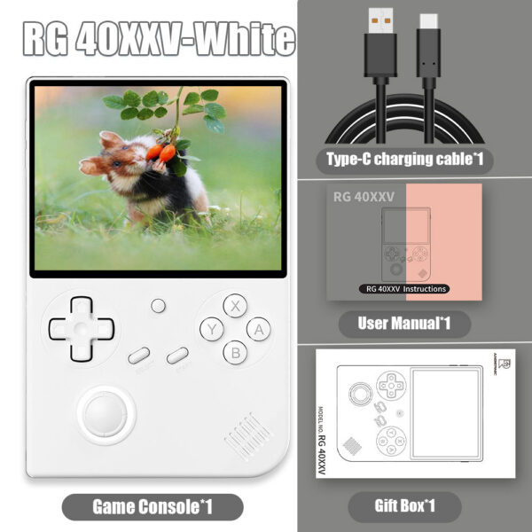 ANBERNIC RG 40XXV 64 Bit ux Retro Handheld Game Console 4.0'' IPS Screen Supports 5G WiFi Bluetooth HD-Support Output RG40XXV