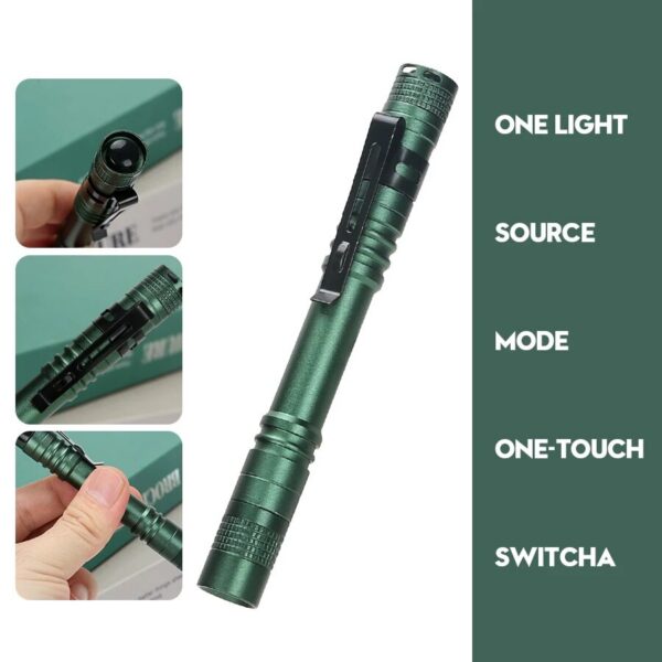 Mini Portable LED Pen Light Pocket Ultra Bright High Lumens Handheld Flashlight Linterna Torch For Camping Outdoor Emergency