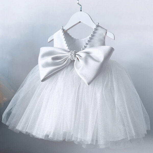 b4ec6ee115e0821a Green Christmas Dress for Girls Toddler Kids 1st Birthday Party Gown Elegant Princess Beaded Backless Baby Girl Wedding Vestidos