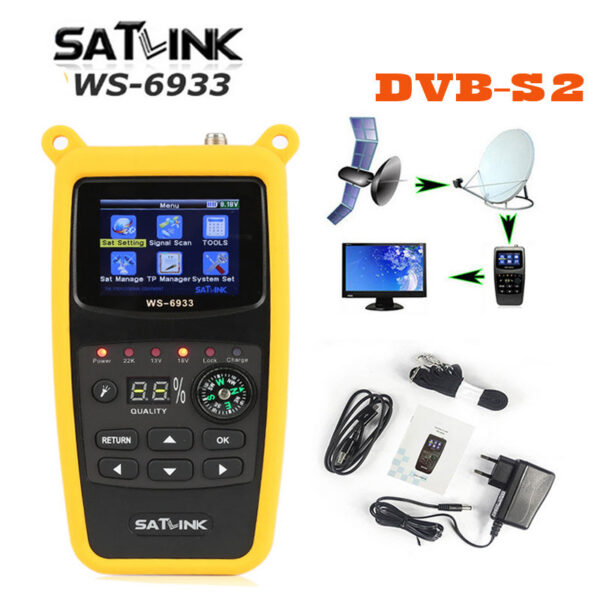 b4fb381631369b7a Satk WS-6933 DVB-S2 FTA CKU Band Digital SatelliteFinder Meter WS6933 vs GT MEDIA V8 Finder 2