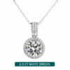 b51149cba14fa7f7 Knobspin Sterling Sier Necklace For Women Real Moissanite Diamonds Pendant With GRA Certificate Neck Chain Fine Jewelry