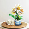 Flower Bonsai Building Blocks Epiphyllum Plant Potted Model Bricks Creative Desktop Ornaments Home Decoration Kids Toys Gifts