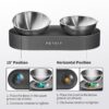 PETKIT Raised Dog Cat Food Bowl 304 Stainless Steel, Elevated Pet Food and Water Bowl Dishes, Elevated Cat Bowls, Non-Slip Tilted Cat Bowl No Spill
