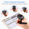b52e78bc41cf99cb Eyoyo 2D Wearable Ring Barcode Scanner Mini Portable 3-in-1 USB Wired 2.4G Wireless Bluetooth finger scanner iPad iPhone Android