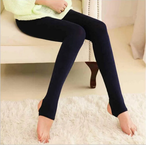 b53219267aa8902f 2016 Women's Soft Thick Veet Warm Pants Stirrup Brushed Panty-hose Leggings Casual Slim Winter wholesale price Free shipping