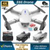 b532ad19cf04506c New E88Pro Mini Drone 4K Professinal Wide Angle Dual HD Camera Foldable RC Helicopter WIFI FPV Height Hold Apron LED Sell