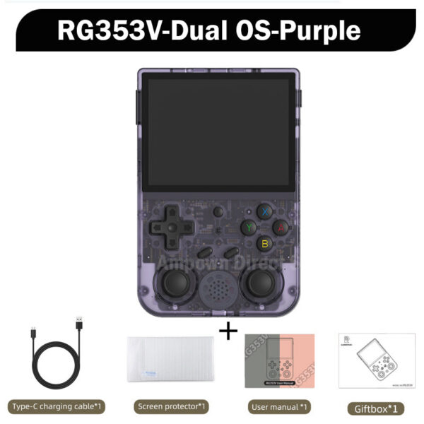 b53b2f6ab320372b Anbernic RG353V RG353VS 64 128 256 G Touch Screen Handheld Players Android 11 LINUX Dual System Portable Video Game Console
