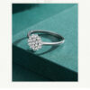 b5452acf084d528d Modian 925 Sterling Silver Classic Sparkling Simple CZ Finger Ring Platinum Plated Wedding Jewelry For Women Anniversary Gift