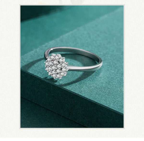 b5452acf084d528d Modian 925 Sterling Silver Classic Sparkling Simple CZ Finger Ring Platinum Plated Wedding Jewelry For Women Anniversary Gift