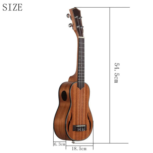 b54730e7b5aea8a9 21 Inch Ukulele 4 Strings Hawaiian Guitar Mahogany Mini Guitarra Ukulele With Bag Strings Tuner Capo Ukulele Guitar Accessories