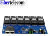 Reverse POE Switch 100M PCBA Board Fiber Optic Media Converter 2 RJ45 to 6 SC Optic Connector  3A+3B Ports 20KM Ethernet