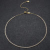 b55be380c7f51bda 2mm Moissanite Tennis Necklace For Women S925 Silver Plated 18K Gold Sparking Rhinestone Choker Chain Wedding Jewelry Adjustable