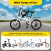Gdrasuya10 Portable Bicycle Front Mounted Baby Seat Lightweight Child Bicycle Safety Seat Padded Saddle Kids Saddle Carrier Seat Cushion with Foot Pedal