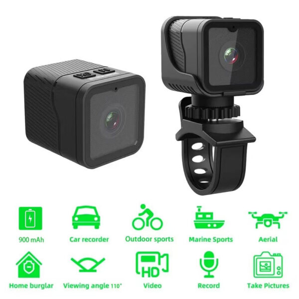 b57016fc482878f2 1080p High-Definition Portable Sports Mini Camera With Hotspot WiFi Waterproof Camera, Motorcycle And Bicycle Driving Recorder