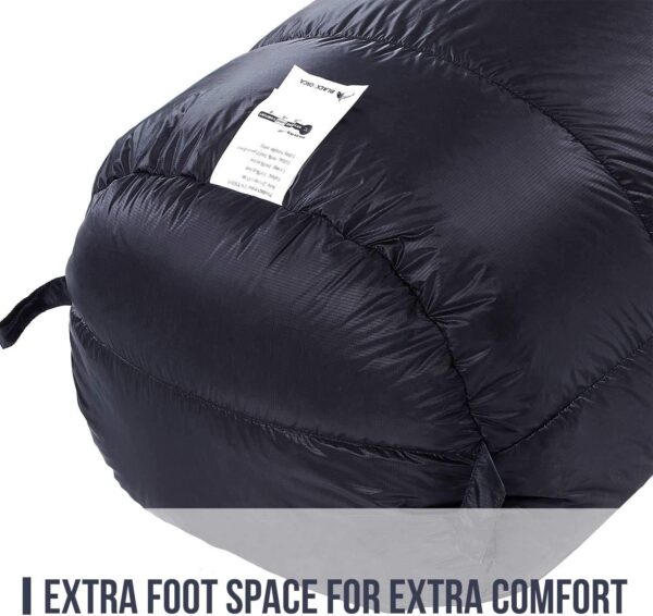 OneTigris FEATHERLITE Ultralight Sleeping Quilt, 1000g, Black Orca Series