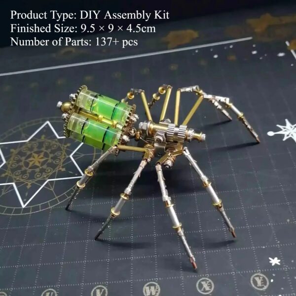 DIY Mechanical Spider Metal Model Kit 3D Puzzles Cyberpunk Insects Assembly Creative Handmade Metal Puzzles