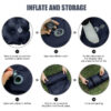 b5792ca511d84971 WESTTUNE Double Inflatable Mattress with Built-in Pillow Pump Outdoor Sleeping Pad Camping Air Mat for Travel Backpacking Hiking