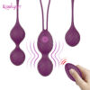 b57950ec3ade33e3 Wireless Remote Control Vagina Egg Tighten Exercise Vibrator For Women Kegel Balls Ben wa Ball G-Spot Vibrators Vagina Sex Toys