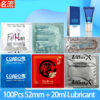 b581142cae86b6c0 100pcs Ultra Thin Condoms Hyaluronic Acid Smooth Natural Latex Cock Penis Sleeve with Lubricant 20ml Sex Toys for Couples