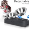 b588dc1f33ee7c93 Stainless Steel Cat Food Bowl, 15-Angle, Ergonomic Design Reduces Vomiting