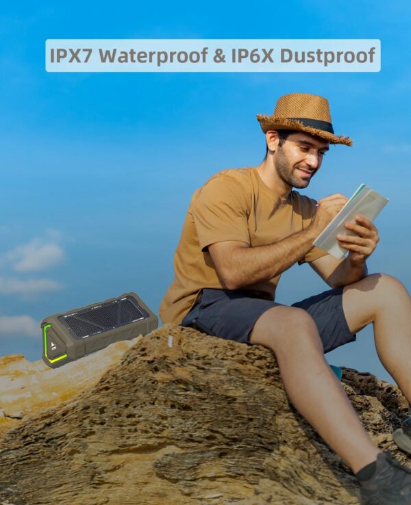 b58a3e820946ba36 MLOVE P3 Outdoor Bluetooth Speaker, 40W Output Power Bluetooth 5.3 Speaker ,Stereo Sound IPX7 Waterproof,Micro SD Card,RGB Light