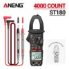 b598aa067e616d5a ANENG ST180 4000 Counts Digital Clamp Meter AC Current Multimeter Ammeter Voltage Tester Car Amp Hz Capacitance NCV Ohm Tool