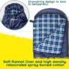 b59a6d9728f08bd9 Bessport Schlafsack Flannel für Camping 3-4 Jahreszeiten - 10 °C-20°C | Winter Schlafsack Leichtgewichtig, Wasserdicht und Warm für Erwachsene und Kinder,Rucksackreisen,Camping, Wandern und Reisen