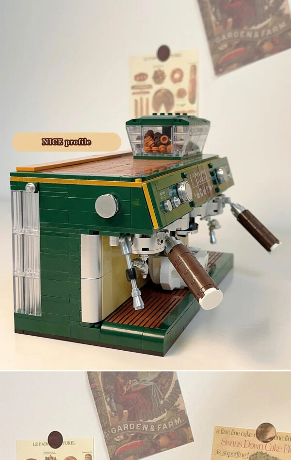 b59db7aa66aeb7da HUIQIBAO 928PCS MOC Coffee Machine Model Micro Building Blocks Mini Diamond City Friend Bricks Set Children Toys Kids Girl Game