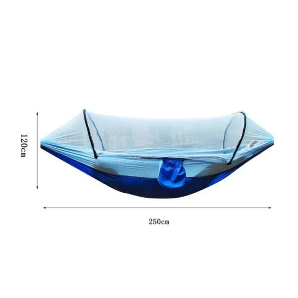b5ad5e7e1fb3cfeb Outdoor Camping Hammock With Mosquito Net Lightweight Hanging Hammocks High Strength Parachute Fabric Hanging Bed Net 250x120cm