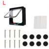 b5b01210708424bd ABS Plastic With 4 Way Lock Security Small Pet Supplies Puppy Safety Gate For Kitten Dog Cat Flap Door