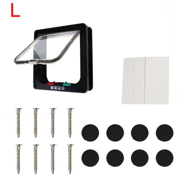b5b01210708424bd ABS Plastic With 4 Way Lock Security Small Pet Supplies Puppy Safety Gate For Kitten Dog Cat Flap Door