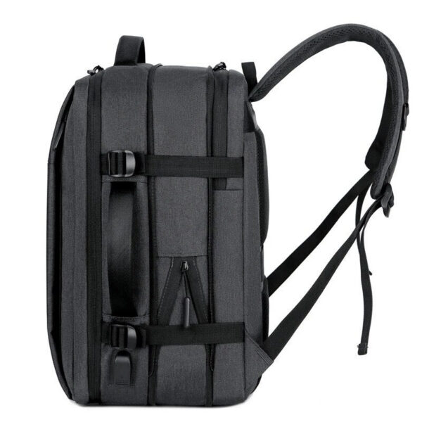 b5b0f997eaba99e9 Classic Travel Men Business School Expandable USB Bag Large Capacity Laptop Waterproof Fashion Backpack