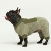 b5b758a1015e5582 Fuzzy Dog Pajamas, Winter Dog Clothes for Small Dogs Girl, Pet Onesie with Feet, Cat Outfit, Heather Grey, XS