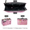 Multifunctional Bi-fold Double Zipper Capacity Storage Arrangement Makeup Toiletries Large Classification Bag