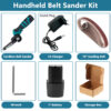 New Electric Mini Belt Sander Sand Variable Speed Angle Grinder Tool Cordless Belt Sander Polisher Power Tool For 16.8V Battery