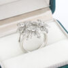 b5ef8bfce32aa597 2024 New High Pear Shaped Branch Zircon Stamp for Women's Fashion Flower Diamond Big Ring Party Birthday Gift