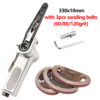 b5fc890820d2bb6b SIFANG-Pneumatic Air Belt Sander, 3 Sanding Belts Set, Air Compressor, Grinding, Polishing, Pneumatic Tool