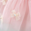 b6084fe3f6366b1e Sweet Flower Fairy Baby Girl Party Dresses Summer Solid Color Mesh Princess Evening Dress Kids Costume 0 to 3 Years Old Children