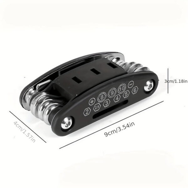 16-in-1 Socket Wrench Set, Non-Slip Rotating Head. Durable Stainless Steel for Home & Car Repairs. Easy & Universal Tool.