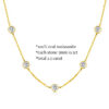 TBCYD 3/4/5mm D Color Moissanite Choker Necklace For Women S Sier Round Cut Diamond Bubble Neck Chain Party Jewelry Gifts