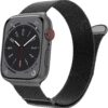 Marge Plus for Apple Watch Band Series Ultra 8 7 6 5 4 3 2 1 SE 38mm 40mm 41mm 42mm 44mm 45mm 49mm Women and Men, Stainless Steel Mesh Loop Magnetic Clasp Replacement for iWatch Bands