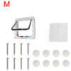 Puppy Safety Gate Small Pet Supplies With 4 Way Lock Security ABS Plastic Flap Door For Dog Cat Kitten