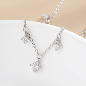 b65831b210f6d4d5 Serenity Day 1.1cttw D Color 4mm 5mm Full Moissanite Pendant Necklace For Women S Sier GRA Certificate Diamond Fine Jewelry