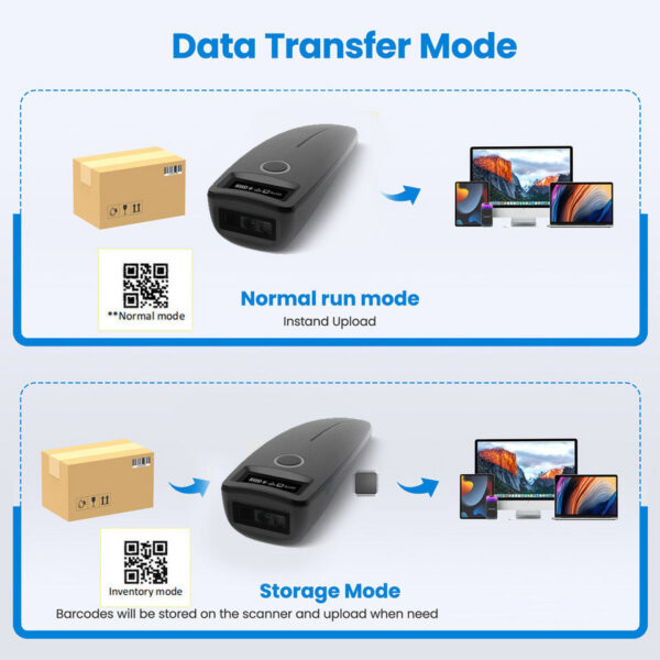Barcode Wireless 1D 2D Code Scanner USB Bluetooth Mini Pocket QR Reader IOS Android Windows for Mobile Payment