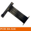 PCIe 3.0 4X 8X 16X Graphics GPU Extension Cable 90 Degree PCI Express X16 Riser Card Adapter Extender Pci-e Flexible Cord