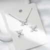 Serenity 1.2cttw 3*6mm Marquise Cut All Moissanite For Women S Sier 4 Stones Horse Eye Diamond Pendant Necklace